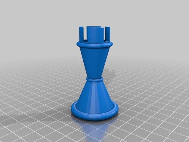 morphi rook chess piece - updated 3D print model - Mito3D