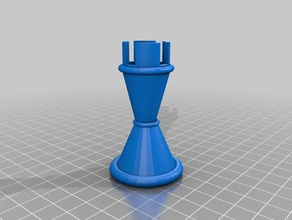 morphi rook chess piece - updated 3d print model - Mito3D