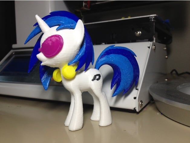 vinil zero pônei dj mlp brinquedo & acessórios para jogos my little pony do 3D print model - Mito3D