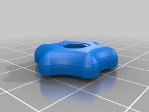 meu personalizados suave n' cheio de curvas estrelas botão 7 21 17 partes personalizado 3d print model - Mito3D