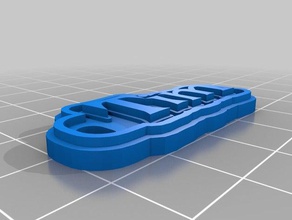 tim ring keychains customized 3d print model - Mito3D