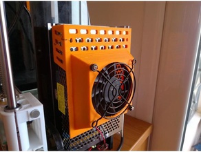 power supply fan mount 3d printer accessories aneta8 3d print model - Mito3D