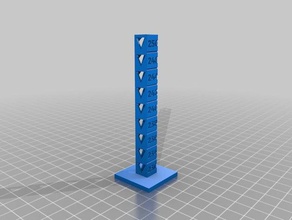 petg temp calibração torre A impressão 3d de testes personalizado 3d print model - Mito3D