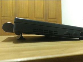 thin laptop stand computer cooling 3d print model - Mito3D