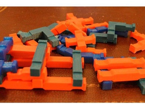 gannan logs toys & games building blocks desk toy office 3d print model - Mito3D