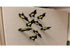magnetic batarang toys & games batman logo symbol 3d print model - Mito3D