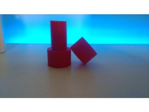 bullone zigrinato giochi e giocattoli fidget fusion 360 dado 3d print model - Mito3D