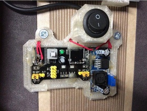 voltage regulator wall mount electronics step down hanger 3d print model - Mito3D