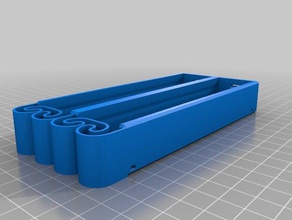 my customized flexing battery holders - electronics 3d print model - Mito3D