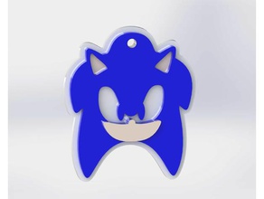 sonic hedgehog swing tag accessories bag blaze cat doctor robotnik keyring knuckles echidna metal shadow silver tags tails fox 3d print model - Mito3D