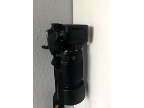 dslr wall-mount camera mount organizer quick release plate tripod wall 3d print model - Mito3D