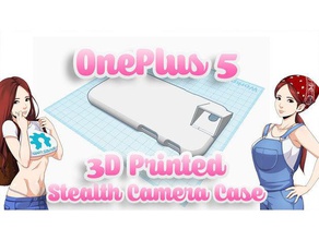 oneplus 5 gedruckte 3d-stealth-Kamera-Gehäuse Handy Handy-Fall Telefon-Fall 3d print model - Mito3D