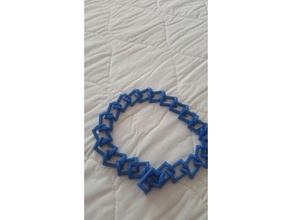 triangle bracelet bracelets no support openscad 3d print model - Mito3D