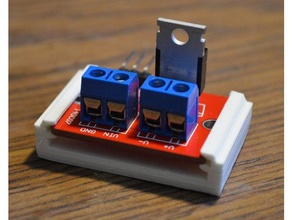 pequeño mosfet clip de montaje la electrónica personalizado el monte pcb 3d print model - Mito3D