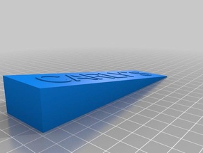 mi personalizar el tope de la puerta los hogares personalizado 3d print model - Mito3D