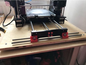 front bracket reinforcement hictop 3dp-18 3d printer parts 3dp 18 prusa i3 z axis 3d print model - Mito3D