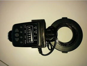 anel de suporte a flash câmera titular speedlite neewer 3d print model - Mito3D