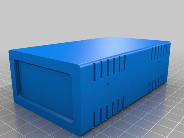 caixa projecto 120-70-40 electronics customized 3D print model - Mito3D