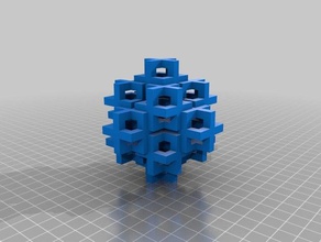 cubey şey octo küp matematik sanatı 3d print model - Mito3D