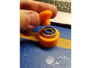 fidget spinner cap press out tool tools 608 608zz bearing skateboard spinnder 3d print model - Mito3D