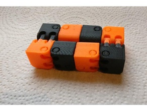 damier 2-couleur kobayashi fidget cube jouets mécaniques 3d print model - Mito3D
