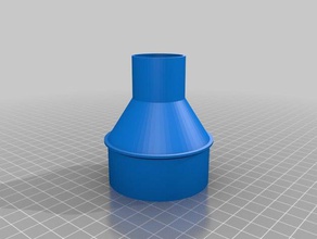 shopvac agrupamento de adaptador mangueira partes personalizado 3d print model - Mito3D