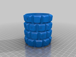 keyboard organizers containers customized 3d print model - Mito3D