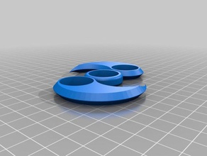 fidget spinner 2 brazos 608 cojinete juegos y juguetes personalizado rodamiento 3d print model - Mito3D