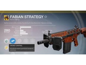 el destino fabian estrategia exótico auto rifle La impresión en 3d bungie destiny de los exóticos del juego arma 3d print model - Mito3D