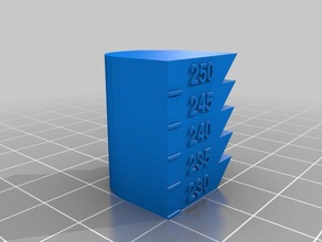 mi calor personalizada de la torre petg 250-230 La impresión en 3d las pruebas personalizado 3d print model - Mito3D