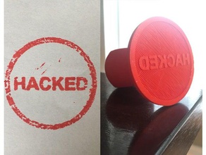 hackeado carimbo ferramentas de arte hack hacker hackerspace impressão carimbador selos 3d print model - Mito3D