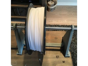 free-standing wide 3d printer filament spool holder accessories creality cr-10 3d print model - Mito3D
