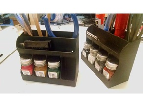 paint tool holder holders & boxes model testors tools 3d print model - Mito3D