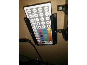underdesk led remote holder office car radio controller desk strip mount rgb television under 3d print model - Mito3D