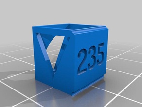 petg 235 temp stringing cube 3d printing tests customized 3d print model - Mito3D