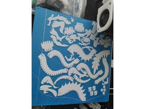 Drache-3d puzzle Rätsel 3d-puzzle dragon Drachen 3d print model - Mito3D
