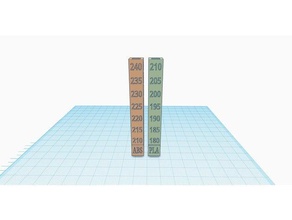 self change temp tower v2 3d printing abs temperature calibration pla control test 3d print model - Mito3D