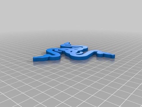razer logo art 3d print model - Mito3D