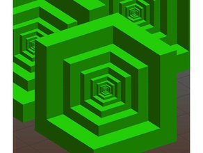 cube encart fi fractale les mathématiques de l'art 3d print model - Mito3D