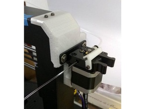 anycubic i3 mega - side extruder support mount v2 3d printer extruders 3d print model - Mito3D