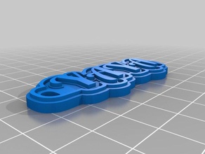 yaya keychain keychains customized 3d print model - Mito3D
