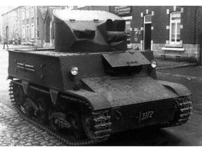 t13b3 vehicles belgium tank weapon ww2 wwii 3d print model - Mito3D