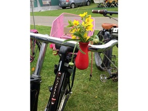 fietsvaas 02 - bisiklet vazo hobi dekorasyon tasarım çiçek eğlenceli girly Hollanda bahar yaz 3d print model - Mito3D