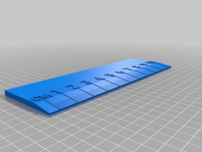il mio personalizzato iruler righello office su misura 3d print model - Mito3D