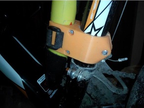 bomba de bicicleta titular personalizables deporte y al aire libre la personalizador openscad 3d print model - Mito3D