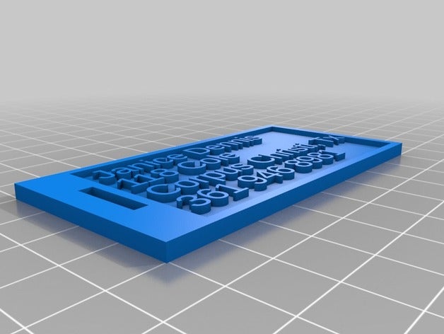 jds etiqueta del equipaje de teléfono monedas & insignias personalizado 3D print model - Mito3D