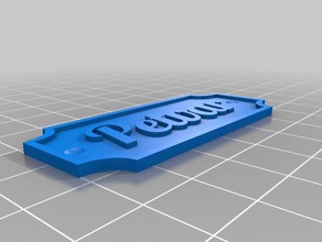 insegna targa segni e loghi 3d print model - Mito3D