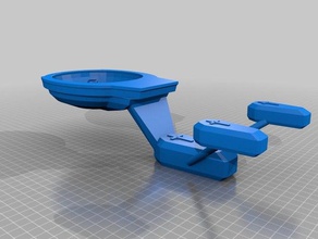 keyser sozes live long prosper toilet coffin spaceship sculptures startrek star trek enterprise uss 3d print model - Mito3D