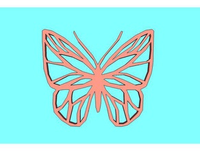 papillon 52 art bug le les insectes wslab 3d print model - Mito3D