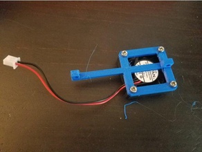 anycubic trigorilla fan mount 3d printer parts 40mm delta kossel overheat 3d print model - Mito3D